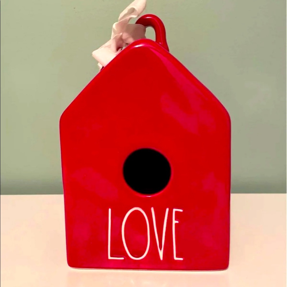 Rae Dunn LG LOVE BIRDHOUSE NWT